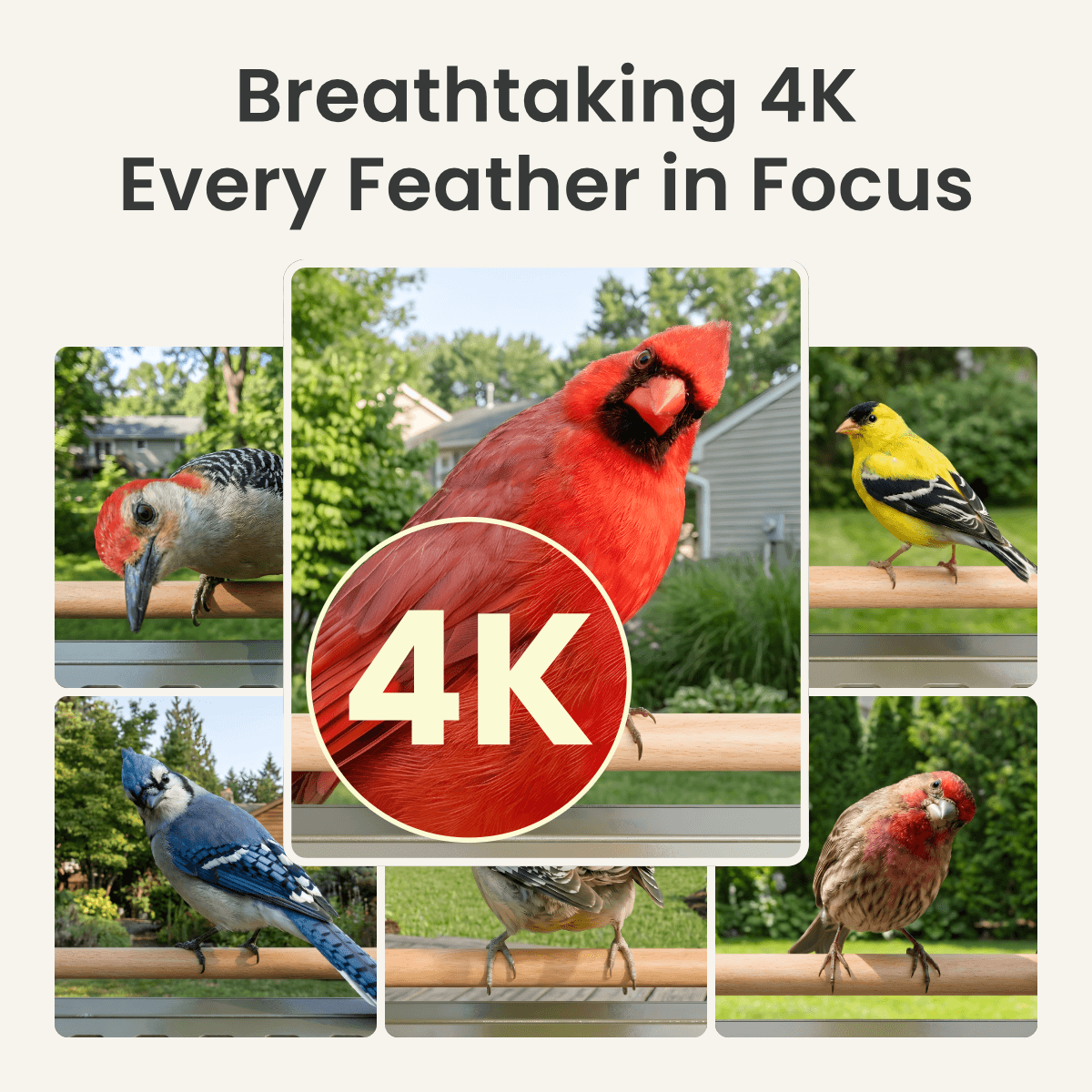 Birdfy Feeder Metal 2 4K - Smart Metal Feeder with Camera