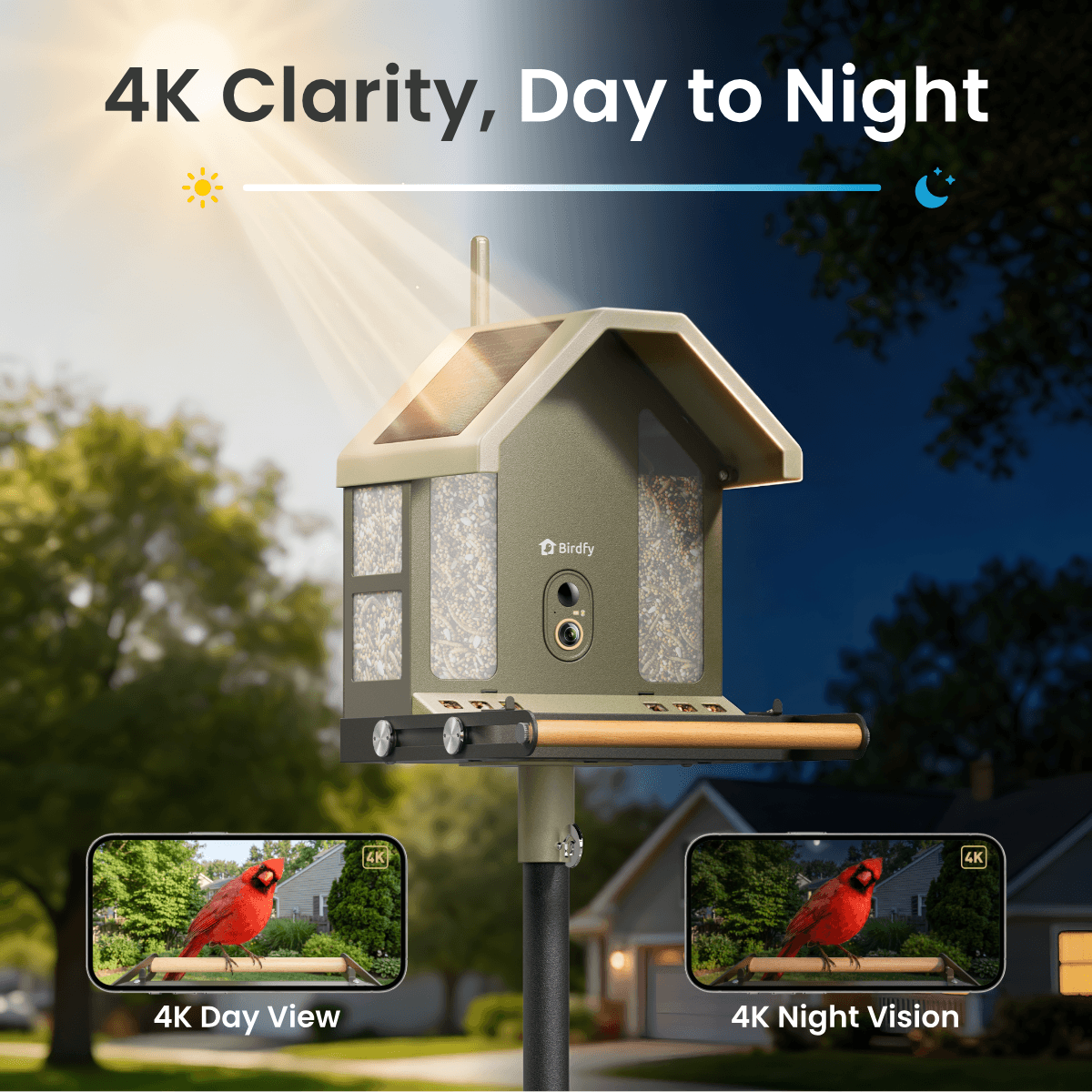 Birdfy Feeder Metal 2 4K - Smart Metal Feeder with Camera