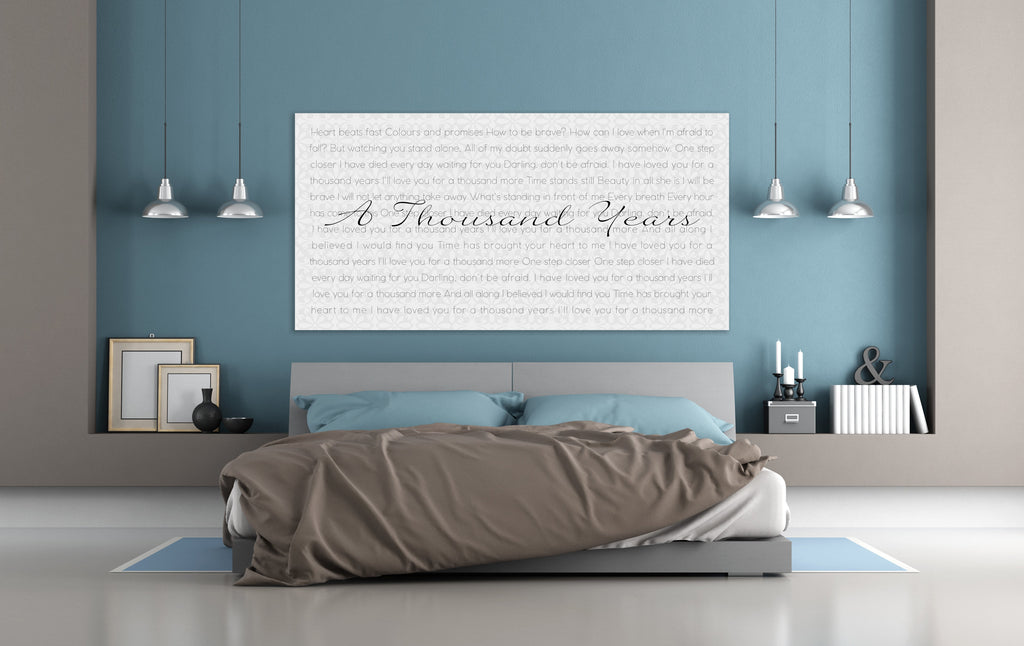 Lyric Canvas Art