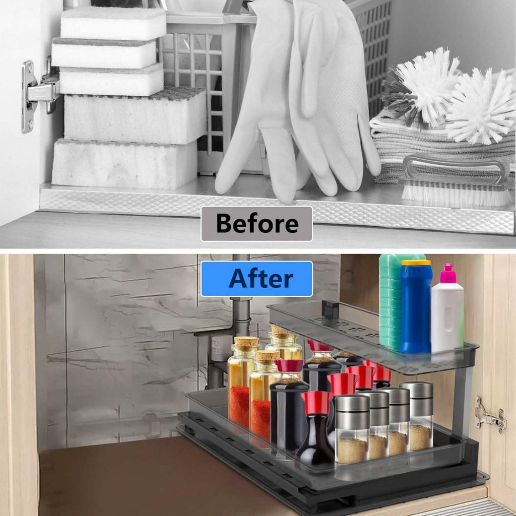 2-Tier Pull Out Under Sink Organizer