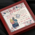 Personalized Message Card Love Knot Necklace Jewelry - Best Gift For Mother's Day - Thank you for standing by my side - IWJMRF