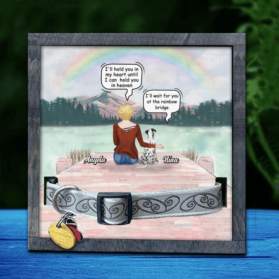 Personalized Memorial Dog Loss Frame - Up to 4 Dogs - Memorial Gift For Dog Lovers