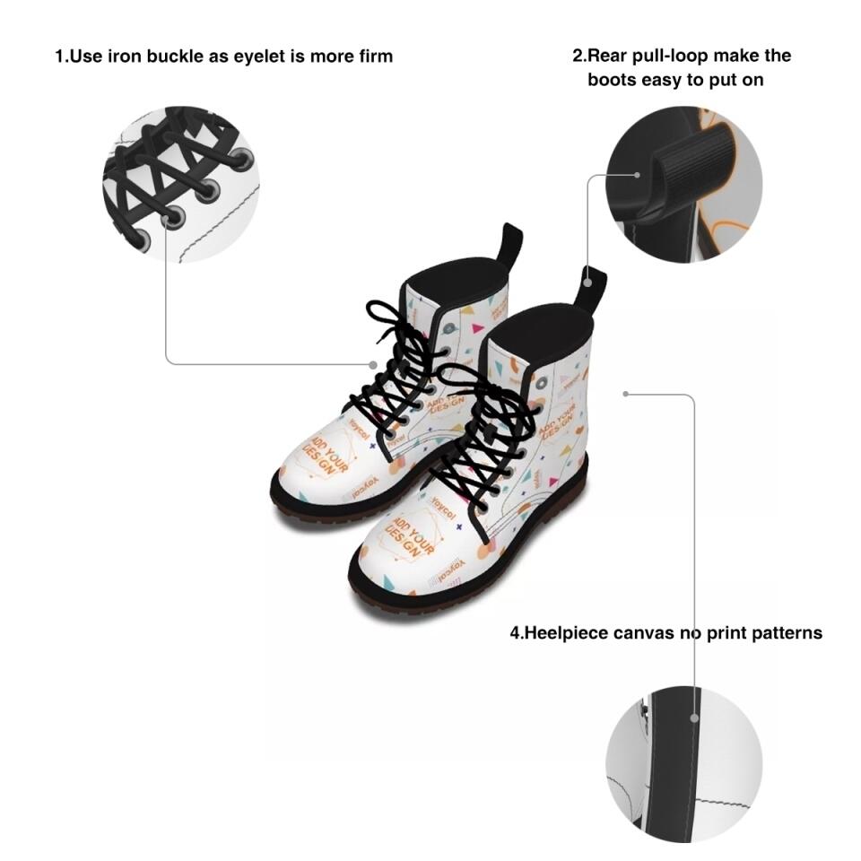 Personalized Dog Mom Martin Short Boots - Up to 4 Dogs - Gift Idea For Dog Lovers - Fur Mama