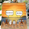 Personalized Memorial Rabbits Quilt/Fleece Blanket/Pillow Cover - Up to 5 Rabbits - Memorial Gift Idea For Rabbits Owners