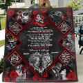 Personalized Skeleton Couple Fleece Throw Blanket/Quilt - Gift Idea For Couple, Husband and Wife - To My Only Love