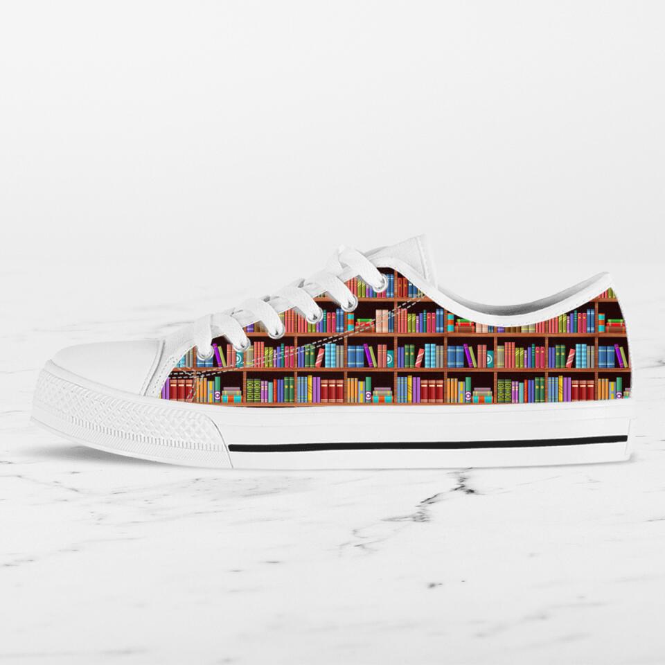 Book Men/Women Low Top Sneakers - Gift Idea For Book Lovers
