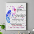 Personalized Memorial Canvas - Memorial Gift Idea For Loss Of Mom/Dad/Husband/Wife - Your Battle Is Now Over, No More Pain, No More Suffering