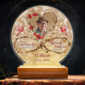 Custom Personalized Memorial Photo Acrylic Night Light - Memorial Gift Idea For Mother's Day/Father's Day - Those We Love Don't Go Away They Walk Beside Us Everyday