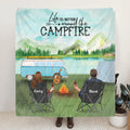 Personalized Camping Blanket - Gift for whole family, camping lovers - Happy Camper