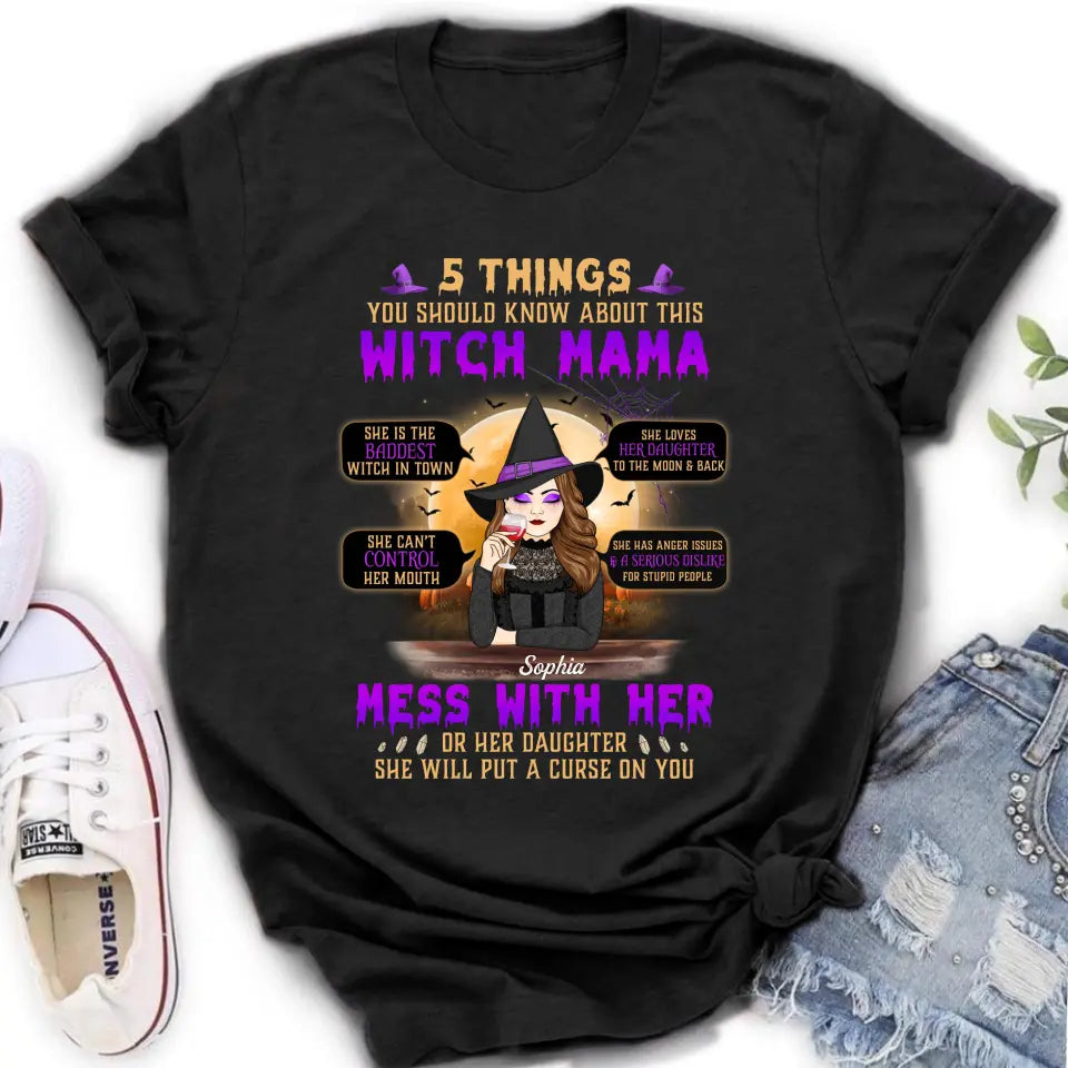 Personalized Witch Mom Shirt/Hoodie - Best Gift Idea For Halloween/Mom - 5 Things You Should Know About This Witch Mama