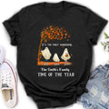 Personalized Halloween Ghost Family Shirt/Hoodie - Halloween Gift For Couple/Family - Up to 6 People With 3 Pets - It's The Most Wonderful Time Of The Year