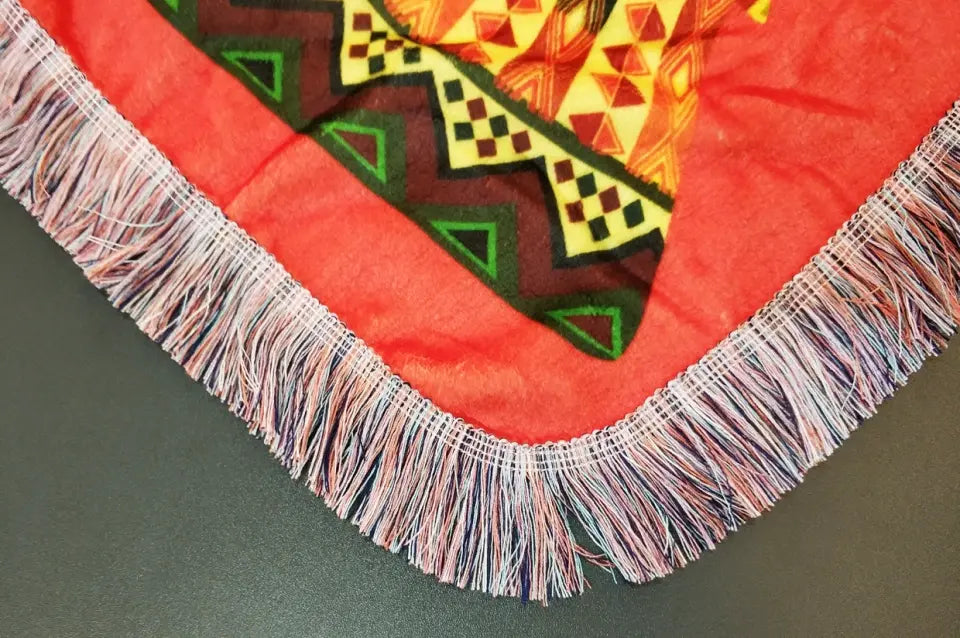 Personalized Grandma Fringe Blanket - Gift Idea For Grandma - Up to 20 Children - Great - Grandma, We Hugged This Soft Blanket We Squeezed