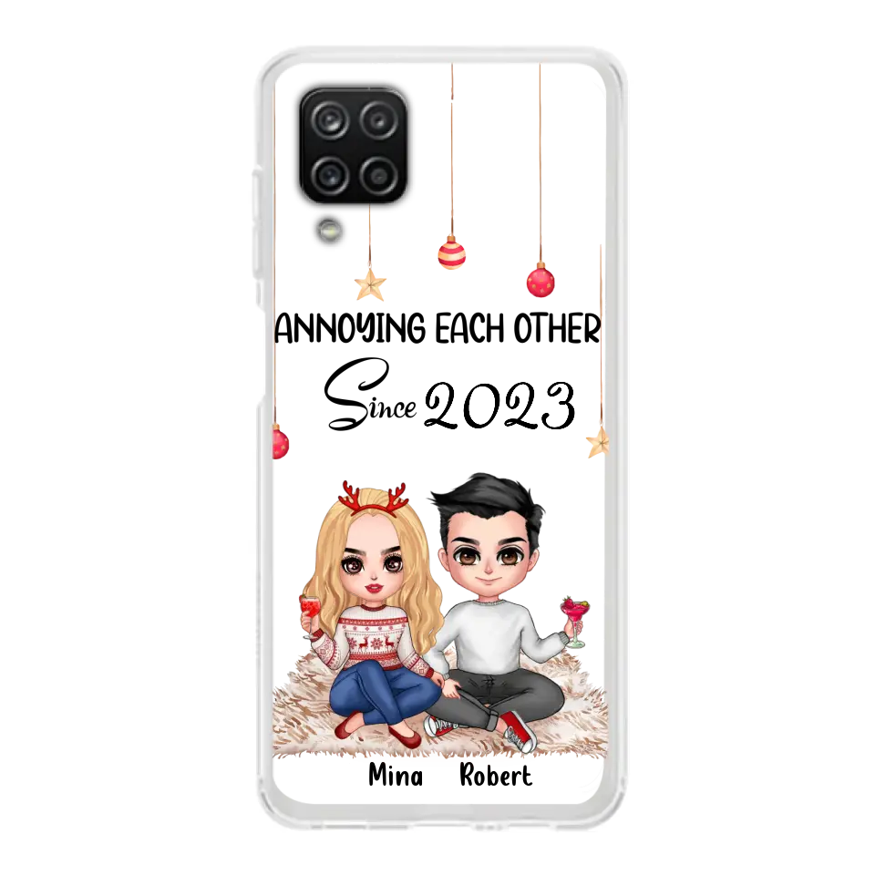 Custom Personalized Couple Phone Case - Christmas  Gift Idea For Couple - Annoying Each Other Since 2023 - Case for iPhone/Samsung