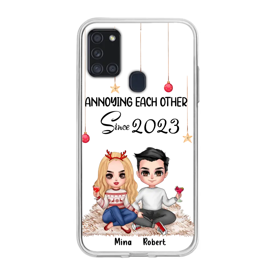Custom Personalized Couple Phone Case - Christmas  Gift Idea For Couple - Annoying Each Other Since 2023 - Case for iPhone/Samsung