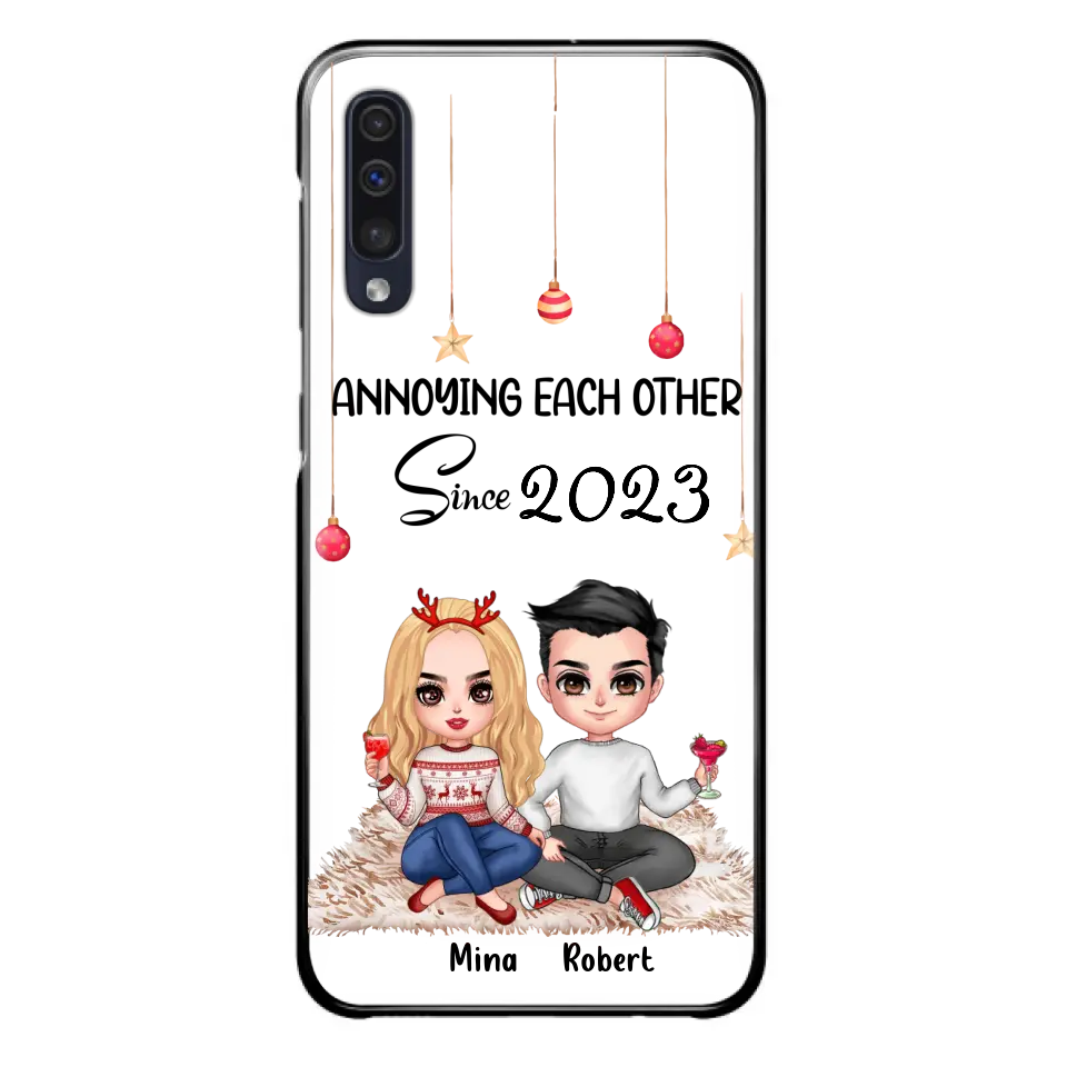 Custom Personalized Couple Phone Case - Christmas  Gift Idea For Couple - Annoying Each Other Since 2023 - Case for iPhone/Samsung