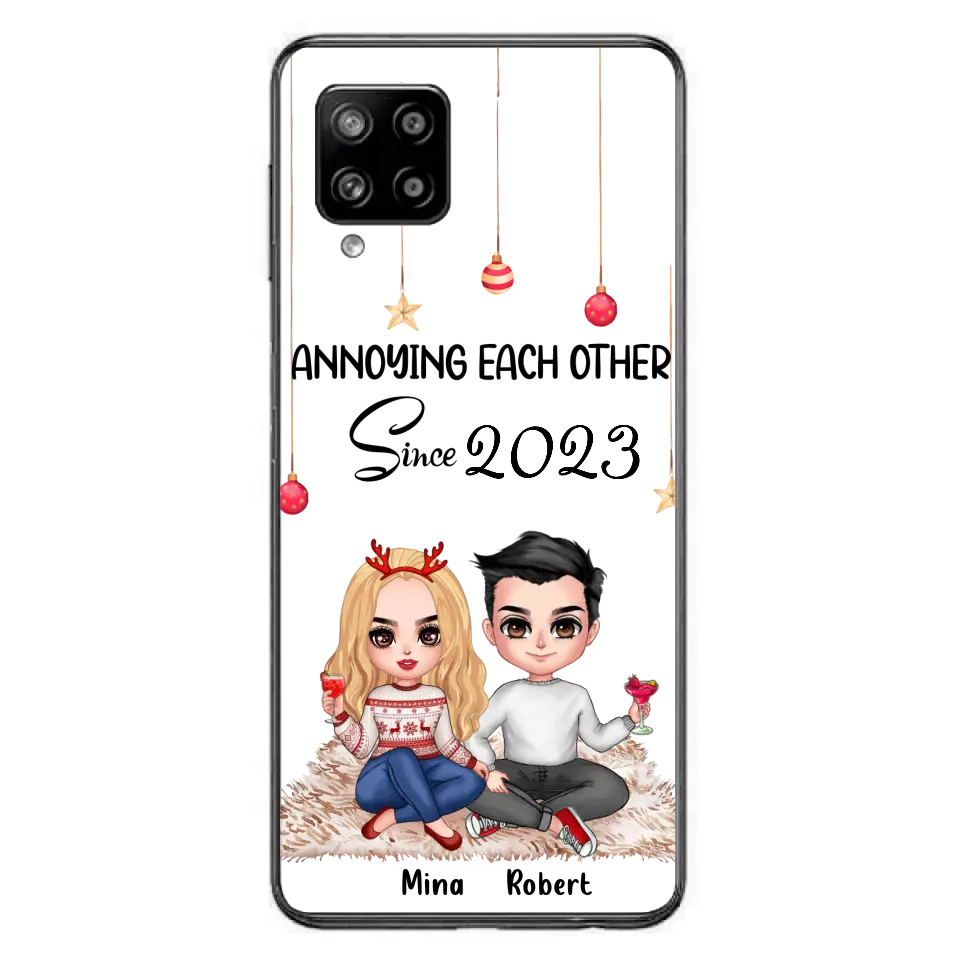 Custom Personalized Couple Phone Case - Christmas  Gift Idea For Couple - Annoying Each Other Since 2023 - Case for iPhone/Samsung