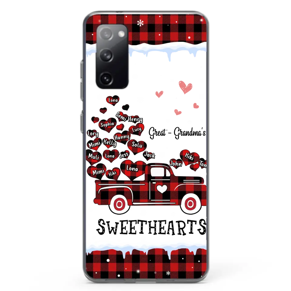 Personalized Grandma Phone Case - Gift Idea For Grandma - Up to 20 Children - Great Grandma's Sweethearts - Case For iPhone/Samsung