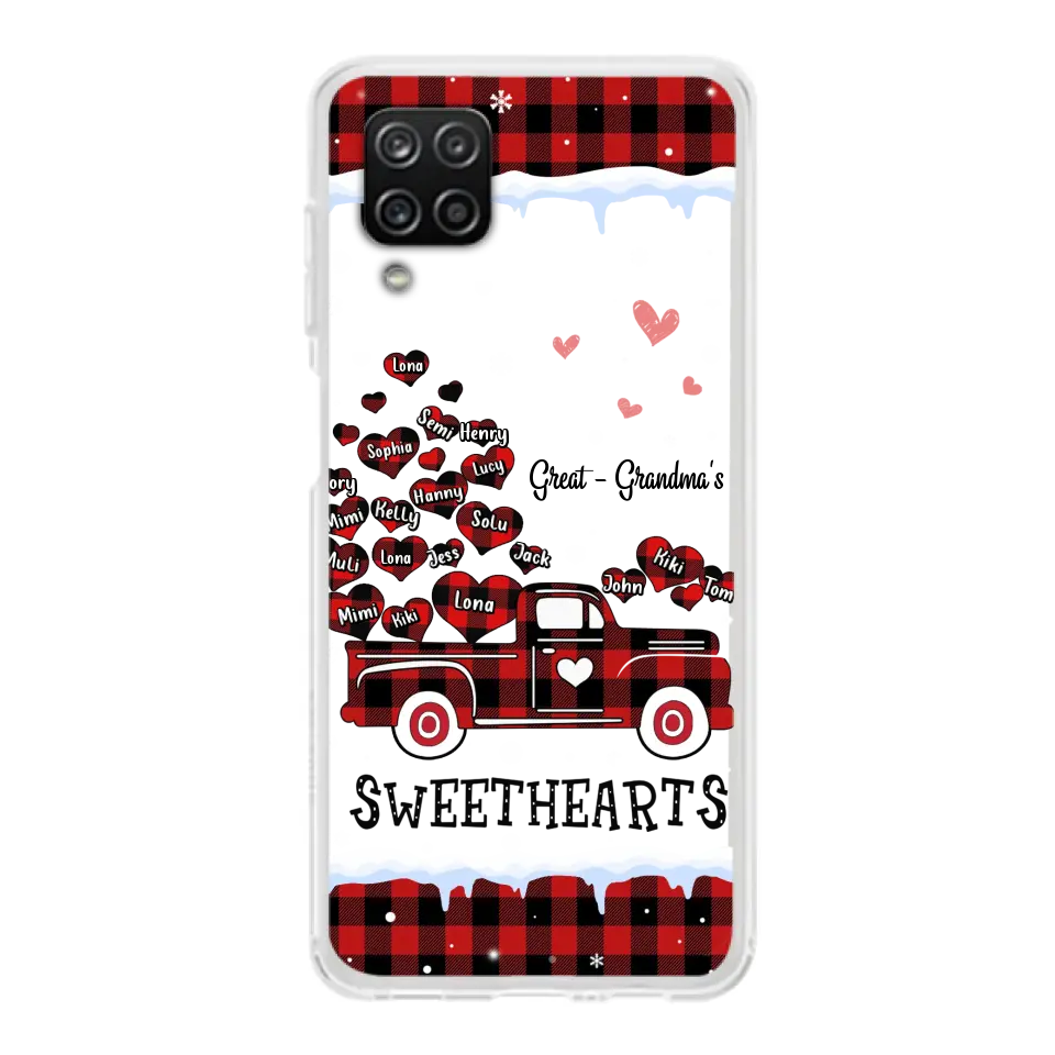 Personalized Grandma Phone Case - Gift Idea For Grandma - Up to 20 Children - Great Grandma's Sweethearts - Case For iPhone/Samsung