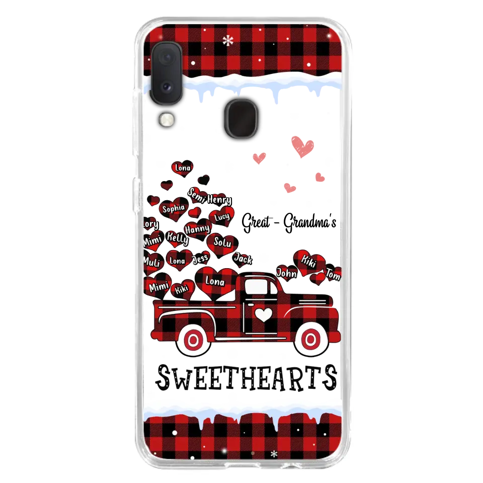 Personalized Grandma Phone Case - Gift Idea For Grandma - Up to 20 Children - Great Grandma's Sweethearts - Case For iPhone/Samsung