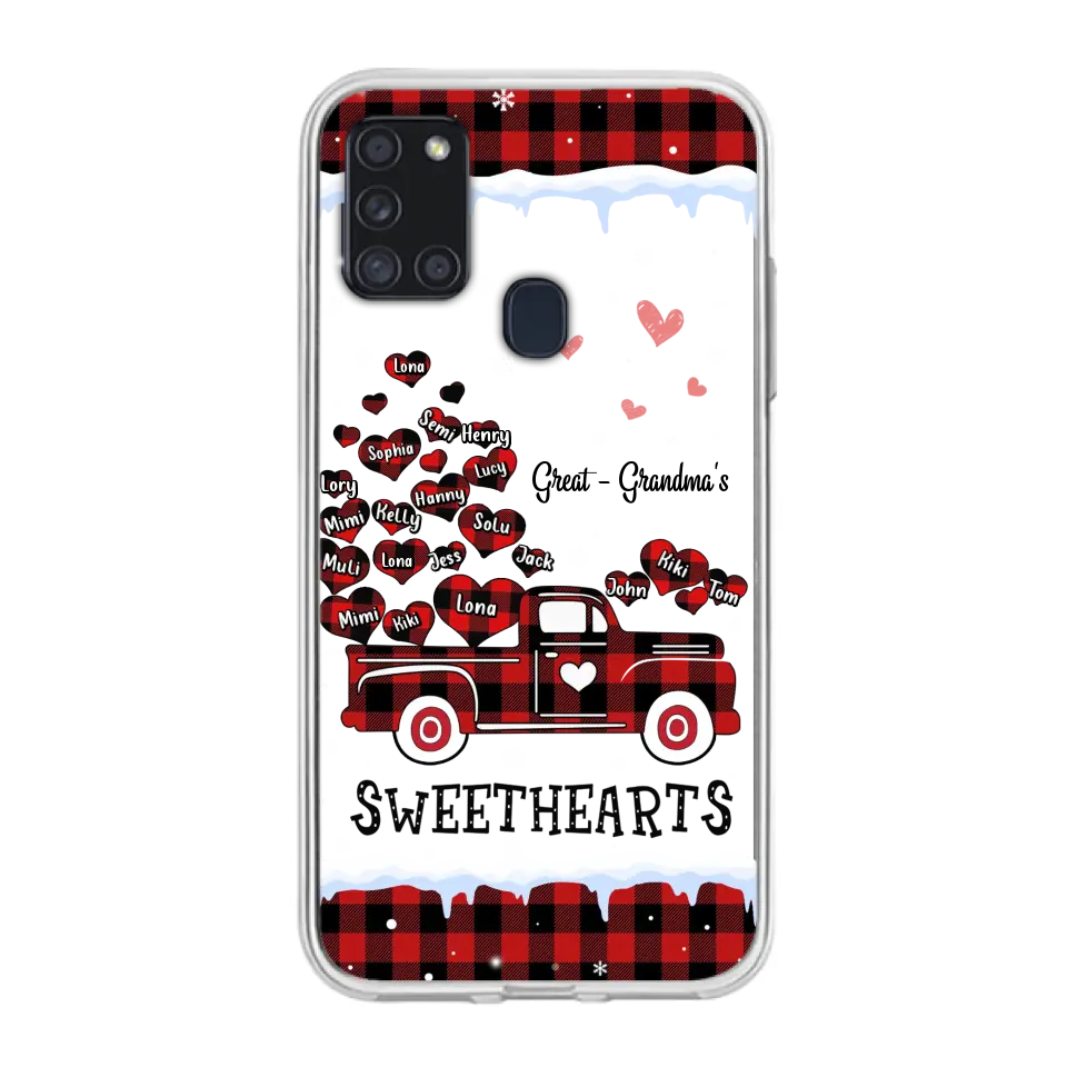 Personalized Grandma Phone Case - Gift Idea For Grandma - Up to 20 Children - Great Grandma's Sweethearts - Case For iPhone/Samsung