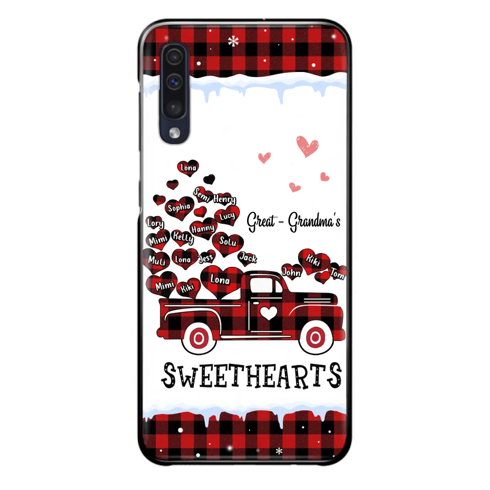 Personalized Grandma Phone Case - Gift Idea For Grandma - Up to 20 Children - Great Grandma's Sweethearts - Case For iPhone/Samsung