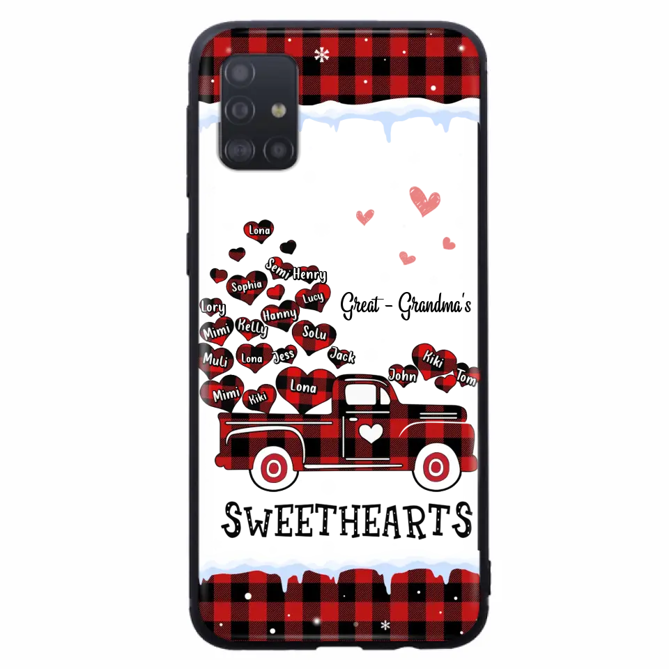Personalized Grandma Phone Case - Gift Idea For Grandma - Up to 20 Children - Great Grandma's Sweethearts - Case For iPhone/Samsung