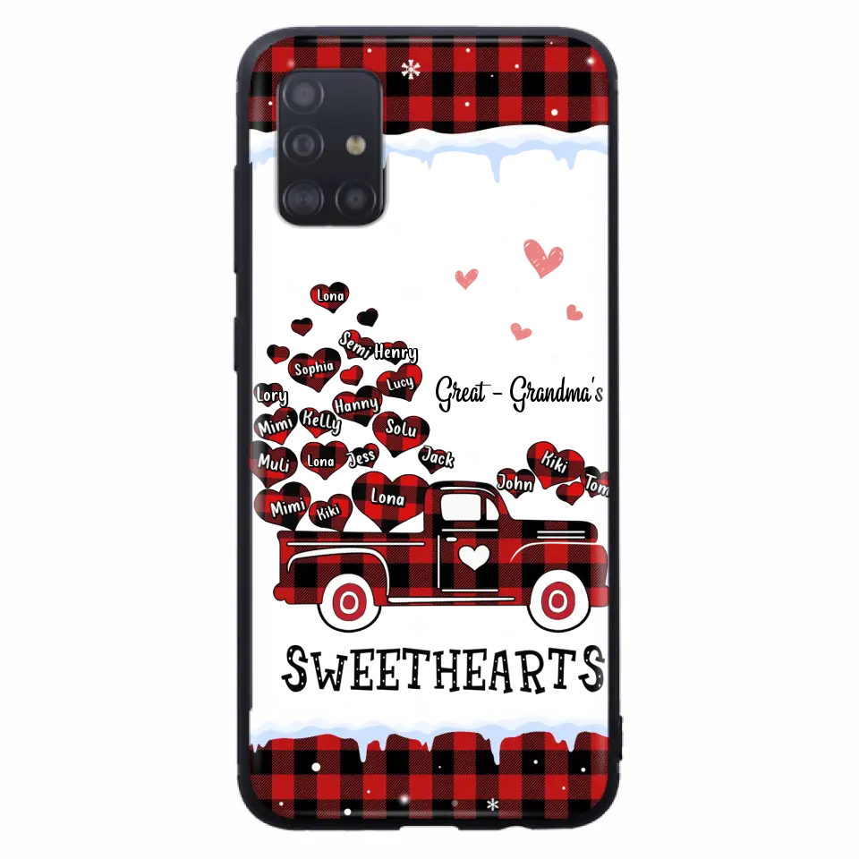 Personalized Grandma Phone Case - Gift Idea For Grandma - Up to 20 Children - Great Grandma's Sweethearts - Case For iPhone/Samsung