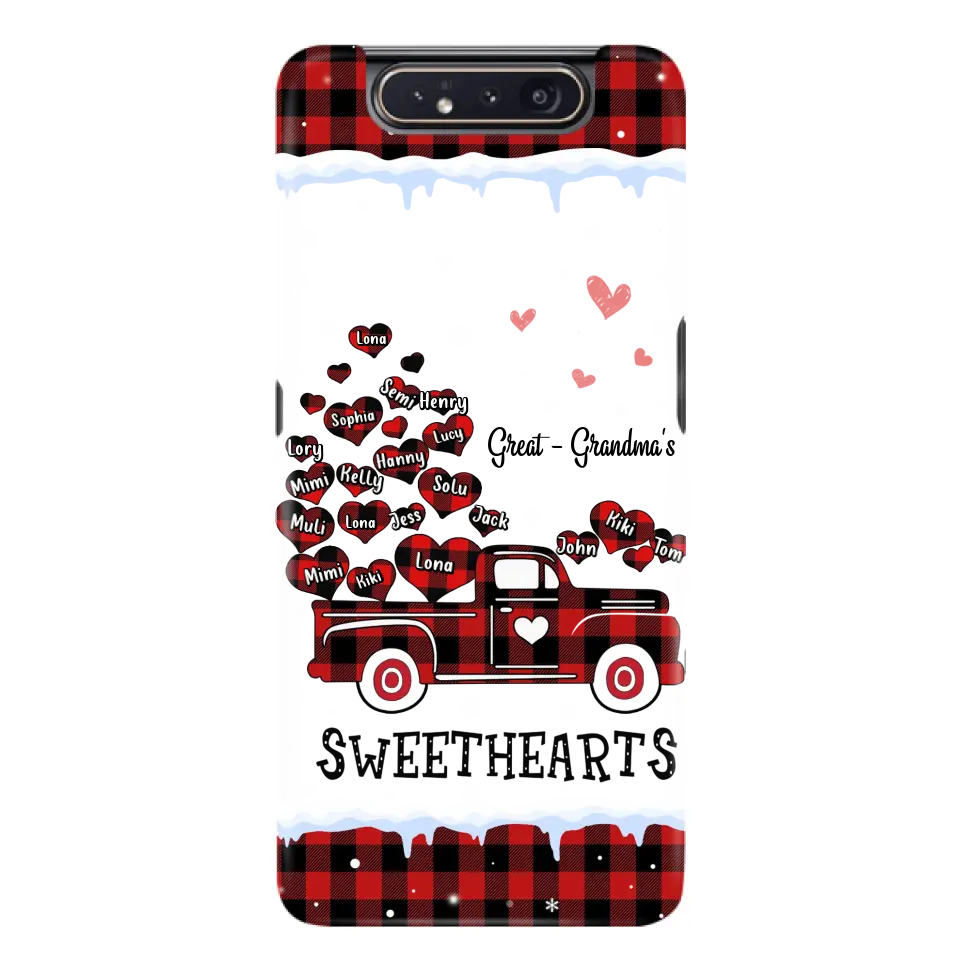 Personalized Grandma Phone Case - Gift Idea For Grandma - Up to 20 Children - Great Grandma's Sweethearts - Case For iPhone/Samsung
