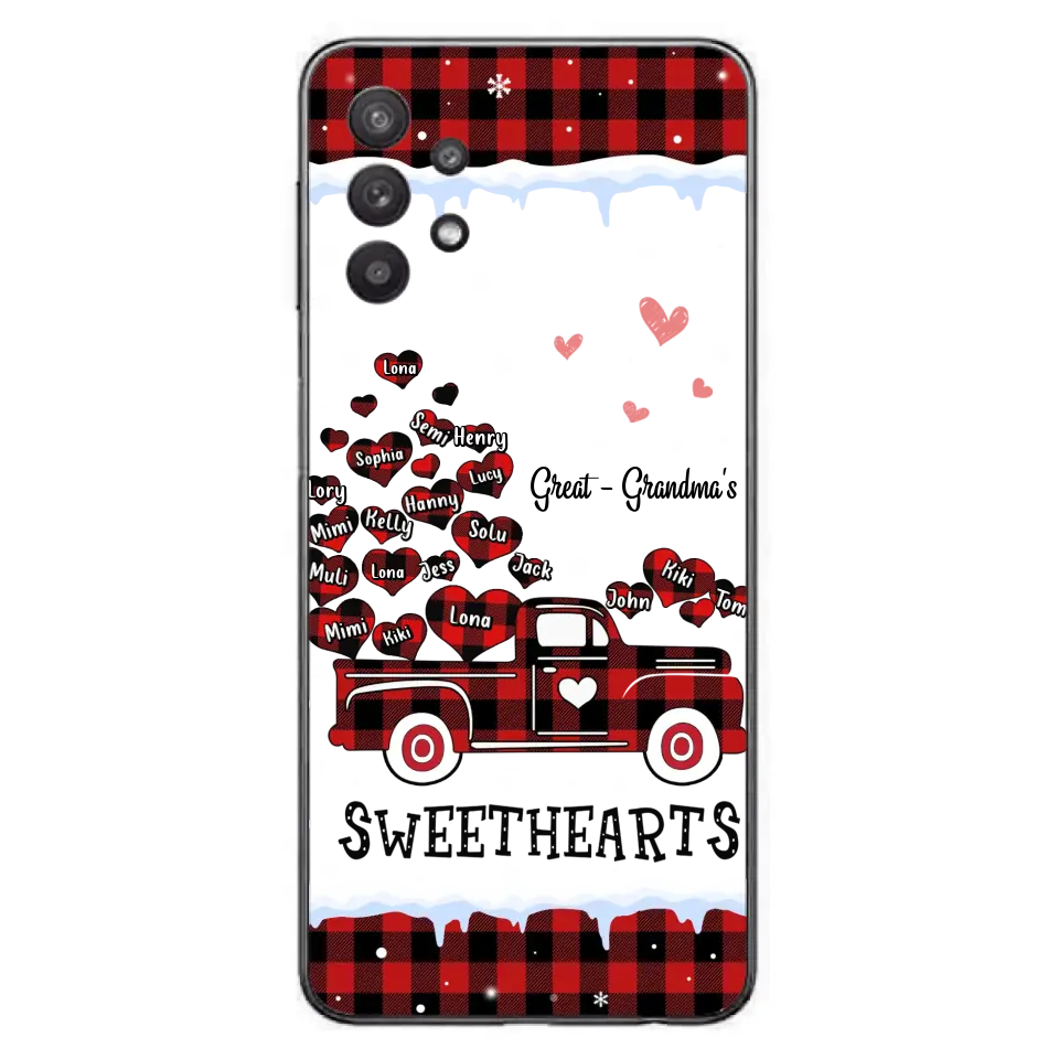 Personalized Grandma Phone Case - Gift Idea For Grandma - Up to 20 Children - Great Grandma's Sweethearts - Case For iPhone/Samsung