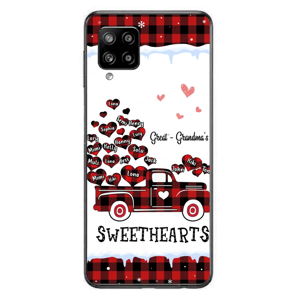 Personalized Grandma Phone Case - Gift Idea For Grandma - Up to 20 Children - Great Grandma's Sweethearts - Case For iPhone/Samsung