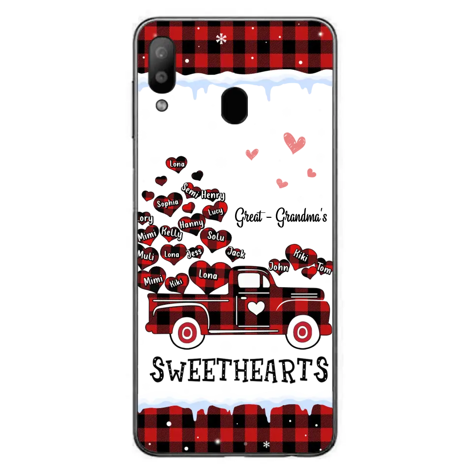 Personalized Grandma Phone Case - Gift Idea For Grandma - Up to 20 Children - Great Grandma's Sweethearts - Case For iPhone/Samsung