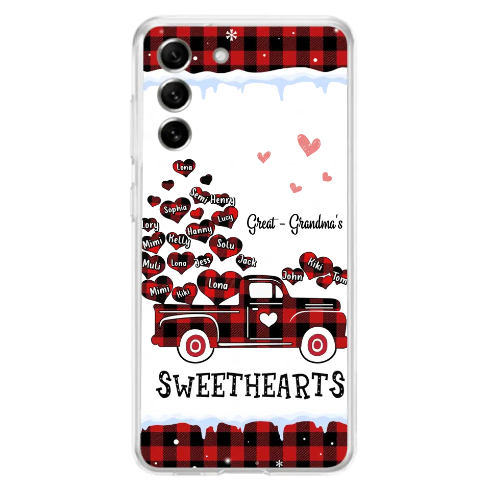 Personalized Grandma Phone Case - Gift Idea For Grandma - Up to 20 Children - Great Grandma's Sweethearts - Case For iPhone/Samsung
