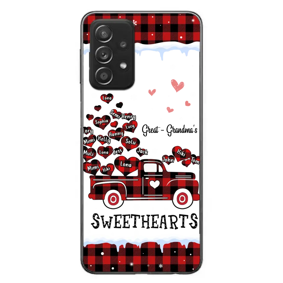 Personalized Grandma Phone Case - Gift Idea For Grandma - Up to 20 Children - Great Grandma's Sweethearts - Case For iPhone/Samsung