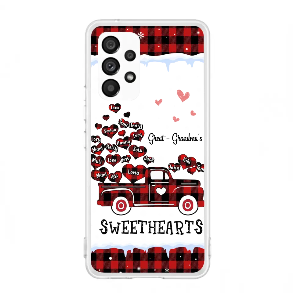Personalized Grandma Phone Case - Gift Idea For Grandma - Up to 20 Children - Great Grandma's Sweethearts - Case For iPhone/Samsung