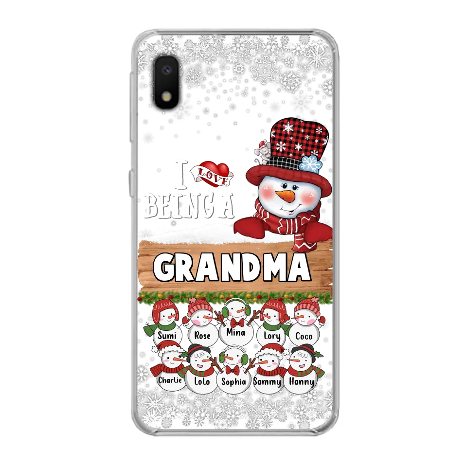 Personalized Grandma Phone Case - Up to 10 Grandkids - Christmas Gift Idea for Grandma - I Love Being A Grandma - Case For iPhone/Samsung