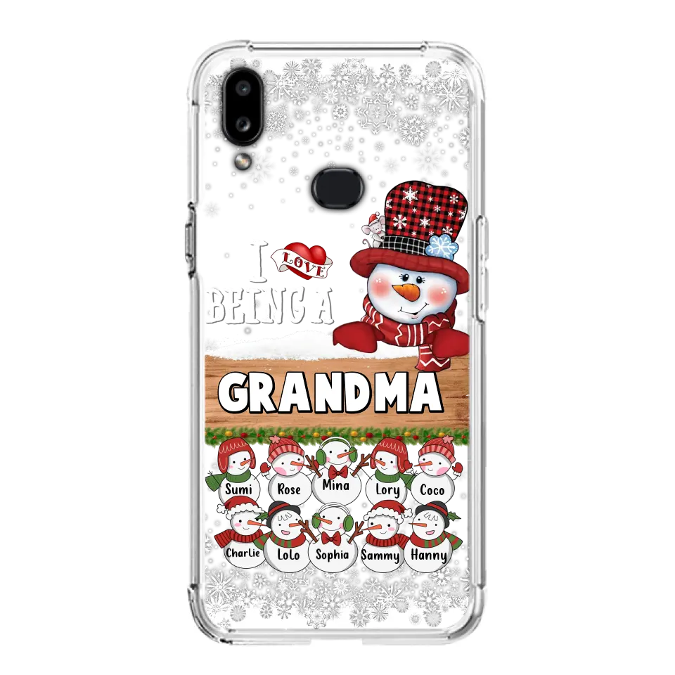 Personalized Grandma Phone Case - Up to 10 Grandkids - Christmas Gift Idea for Grandma - I Love Being A Grandma - Case For iPhone/Samsung