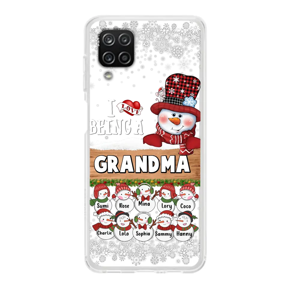 Personalized Grandma Phone Case - Up to 10 Grandkids - Christmas Gift Idea for Grandma - I Love Being A Grandma - Case For iPhone/Samsung