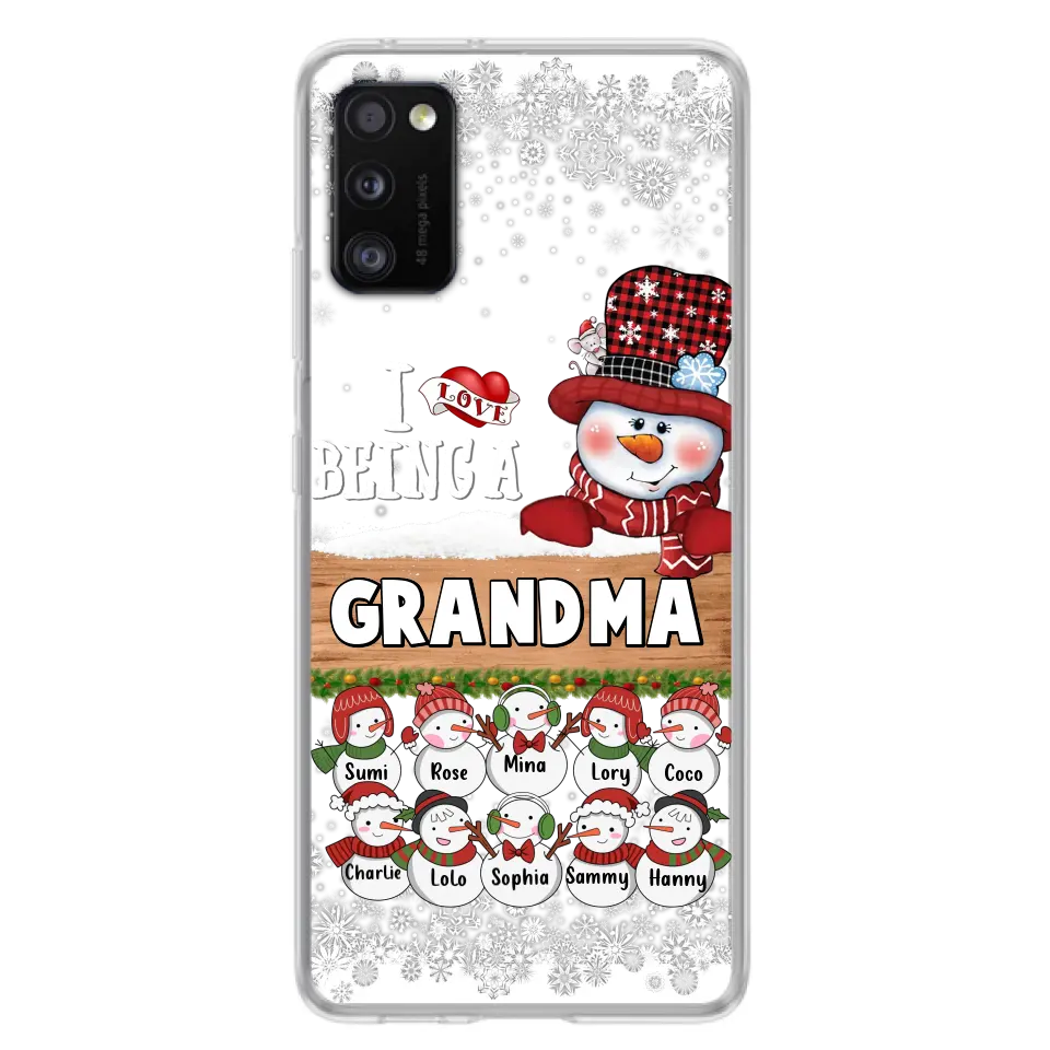 Personalized Grandma Phone Case - Up to 10 Grandkids - Christmas Gift Idea for Grandma - I Love Being A Grandma - Case For iPhone/Samsung
