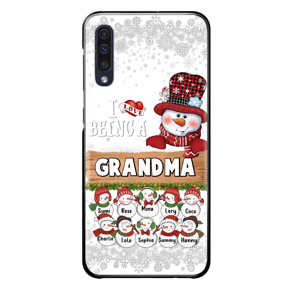Personalized Grandma Phone Case - Up to 10 Grandkids - Christmas Gift Idea for Grandma - I Love Being A Grandma - Case For iPhone/Samsung
