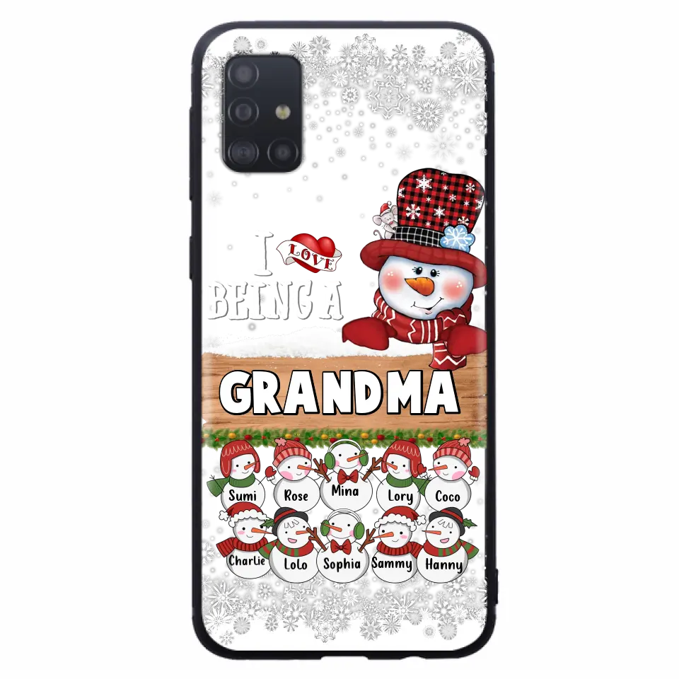 Personalized Grandma Phone Case - Up to 10 Grandkids - Christmas Gift Idea for Grandma - I Love Being A Grandma - Case For iPhone/Samsung