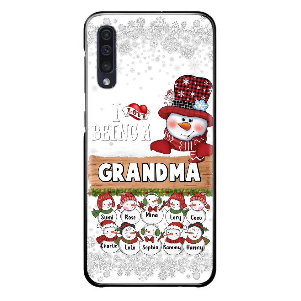 Personalized Grandma Phone Case - Up to 10 Grandkids - Christmas Gift Idea for Grandma - I Love Being A Grandma - Case For iPhone/Samsung
