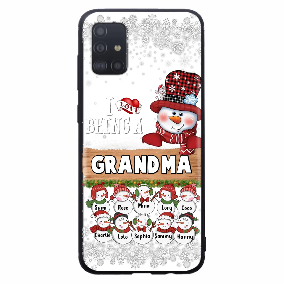 Personalized Grandma Phone Case - Up to 10 Grandkids - Christmas Gift Idea for Grandma - I Love Being A Grandma - Case For iPhone/Samsung