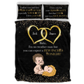 Personalized Couple Quilt Bed Sets - Gift Idea For Him/Her - Baby I'm No Weather Man