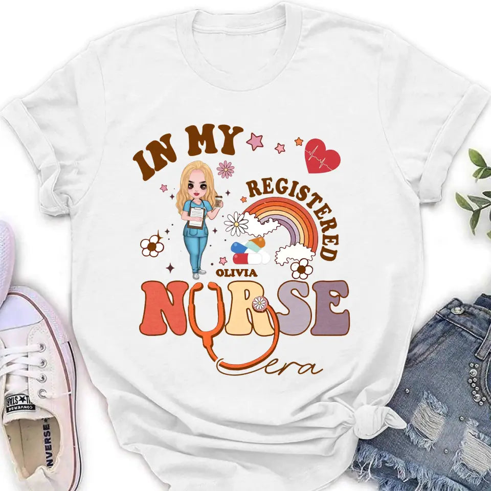 Personalized In My Registered Nurse Era T-Shirt/Long Sleeve/Sweatshirt/Hoodie - Gift Idea For Nurse