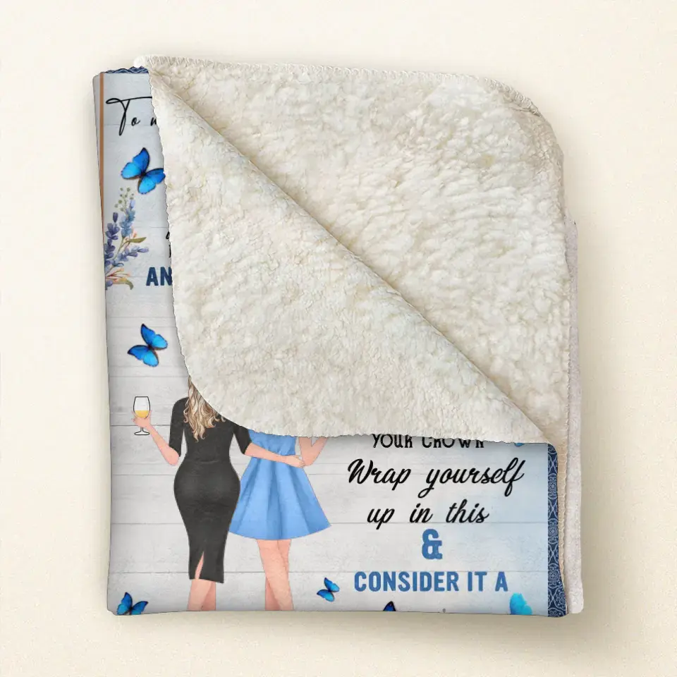 Personalized To My Daughter Quilt/Fleece Throw Blanket - Gift Idea From Mother To Daughter - You're My Sunshine