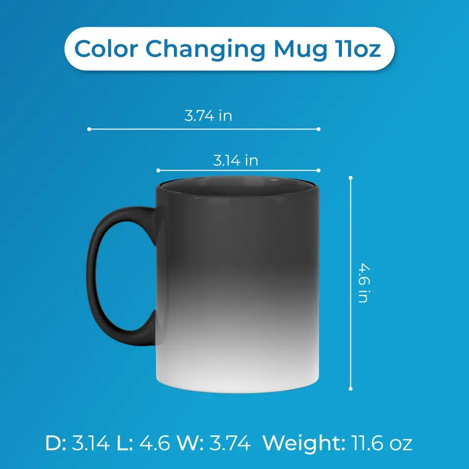 Personalized Mom Color Changing Coffee Mug - Gift Idea From Daughter To Mom/Mother's Day - Dear Mom, Thanks 4 Putting Up With A Spoiled Child