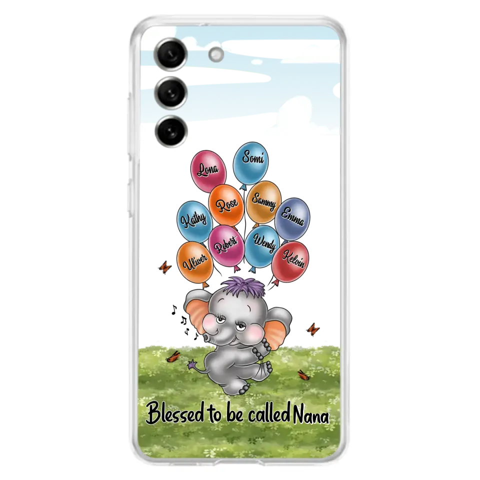 Personalized Grandma Phone Case - Up to 10 Kids - Gift Idea for Grandma/Mother's Day - Blessed To Be Called Nana
