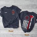 Personalized Firefighter AOP T-shirt - Father's Day Gift Idea For Firefighter