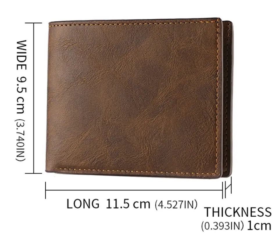 Personalized Dad Leather Wallet - Up to 4 Kids - Father's Day Gift Idea For Dad/Husband - This Wallet Belongs To The World's Best Dad