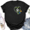 Personalized Memorial Dog Collar T-shirt/Hoodie - Up to 3 Dogs - Memorial Gift Idea For Dog Owner - You Left Paw Prints Forever In My Heart